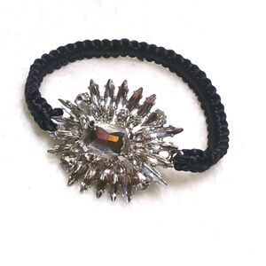 Brand New Chico's Clear Rhinestone Star Burst Stretchy Bracelet